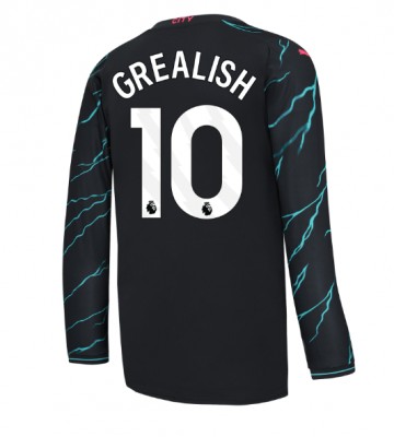 Manchester City Jack Grealish #10 Replika Tredjetrøje 2023-24 Langærmet